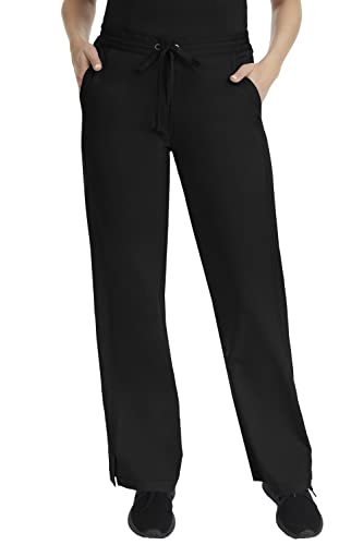 Healing Hands Taylor Womens Pants Mid Rise with 2 Pockets Back Elastic Waistband 9095 M Black - Image 1