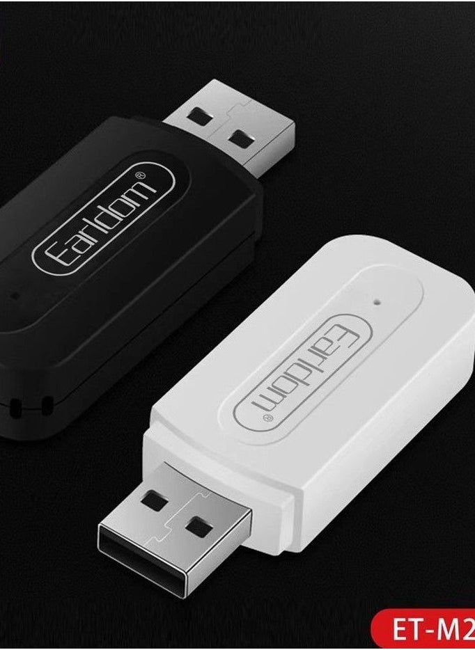 JAJEEK "M22 USB Car & Home Stereo Bluetooth Receiver 3.5mm – Wireless Music Streaming Adapter for Car, Home Audio, and Speakers (Black)" - Image 3