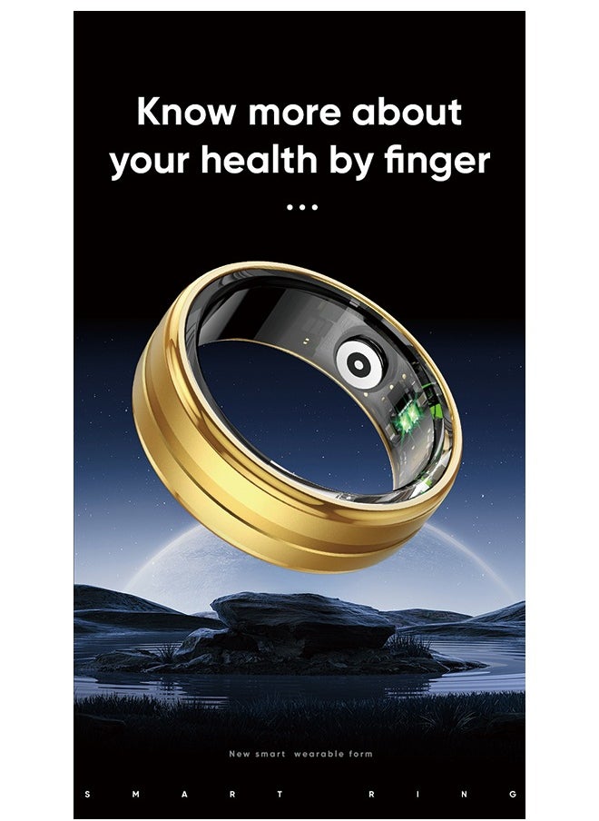 Generic - R06 QRing Smart Ring - Step Counter, Heart Rate Monitor, Blood Oxygen Saturation, Sleep Tracker, IP68 Waterproof,Comes with dedicated charging box - Image 1