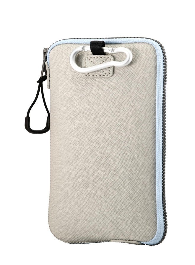 OneJoy Phone Sleeve Lightweight Cell Phone Pouch for Mobile Protection, Slim Fit and Durable, with Clip-on for Easy Carrying, Enough for 6.1" to 6.9" Cellphone [ Beige ] - Image 1