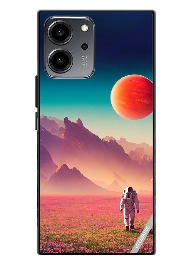 VR CREATIVE Protective Case Cover For Honor 80 SE An Astronaut In A Spacesuit Walks Around An Alien Planet And Explores Its Surface Design Multicolour - Image 1