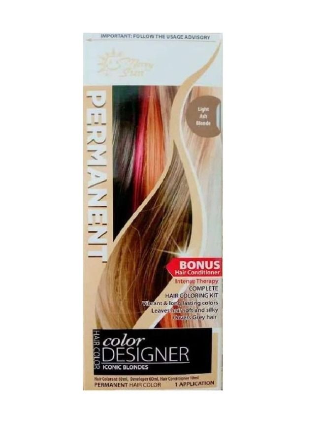 merry sun Hair Coloring Kit Light Ash Blonde - Image 1