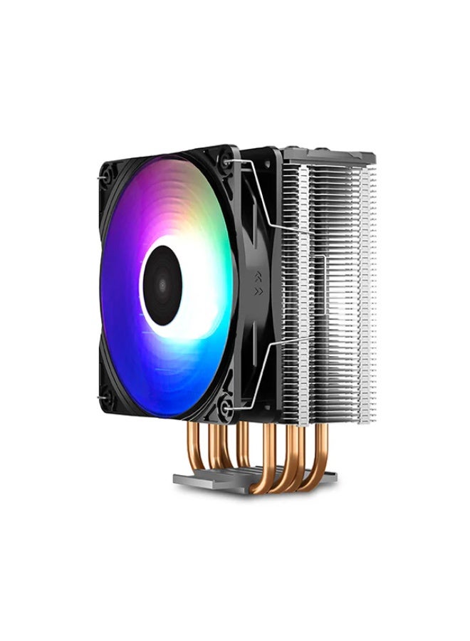 DEEPCOOL GAMMAXX GT A-RGB CPU Cooler – Tower Air Cooler with Addressable RGB, 120mm PWM Fan, 4 Copper Heat Pipes, Stylish Top Cover, and Universal Intel/AMD Socket Compatibility for Gaming & Performance Builds  - Image 2