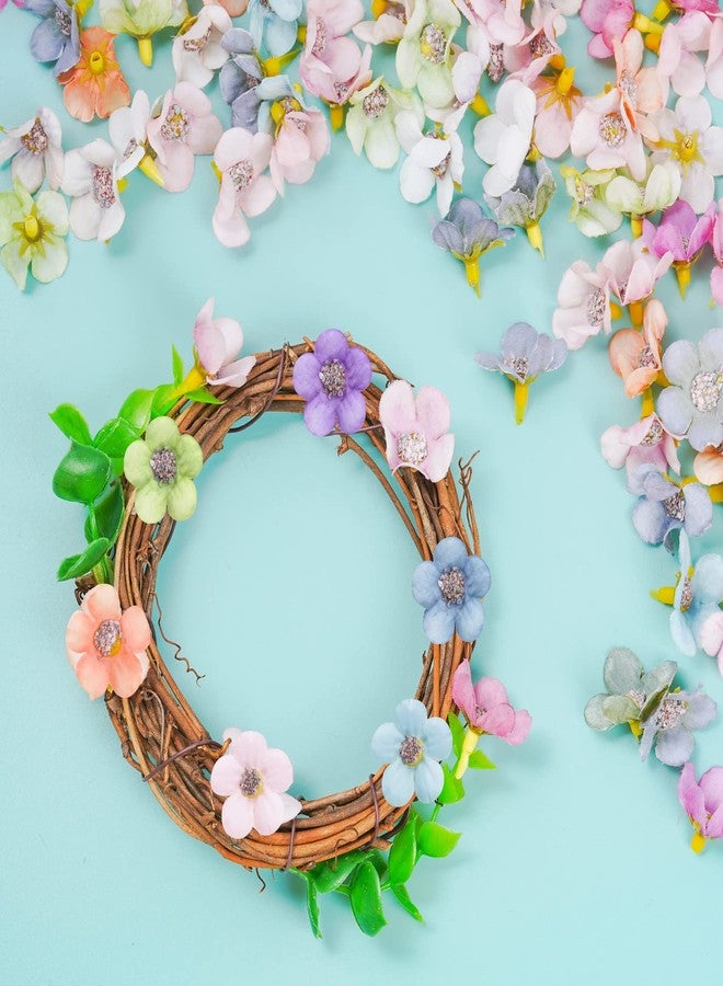 Fumwase 100 Pieces Artificial Daisy Flower Heads Mini Faux Multicolor Silk Flower Heads for DIY Crafts Headdress Home Wedding Garland Decor Accessory - Image 4