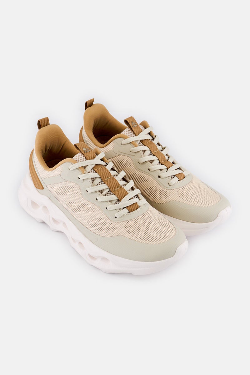 RBX Men Lace Up Outdoor Shoes, Beige - Image 4