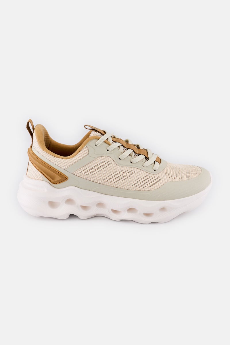 RBX Men Lace Up Outdoor Shoes, Beige - Image 3