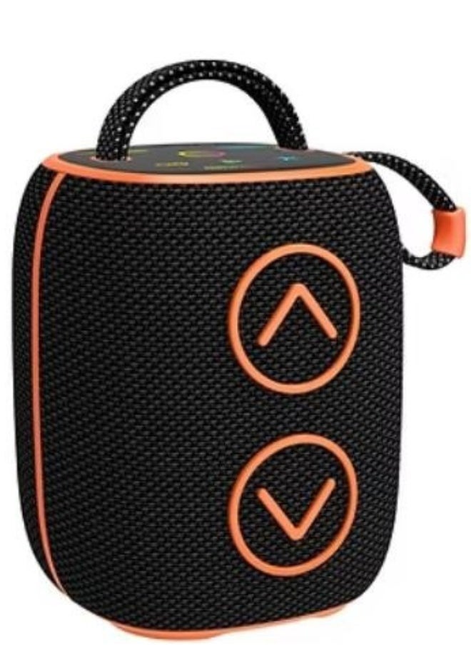 Haino Teko Haino Teko Germany S43 Portable Bluetooth Speaker – Compact Wireless Speaker with Easy Button Control and Dynamic RGB Lighting Effects – High-Quality Sound Performance in Sleek Black Finish – Perfect for Indoor and Outdoor Use with Long Battery Life - Image 1