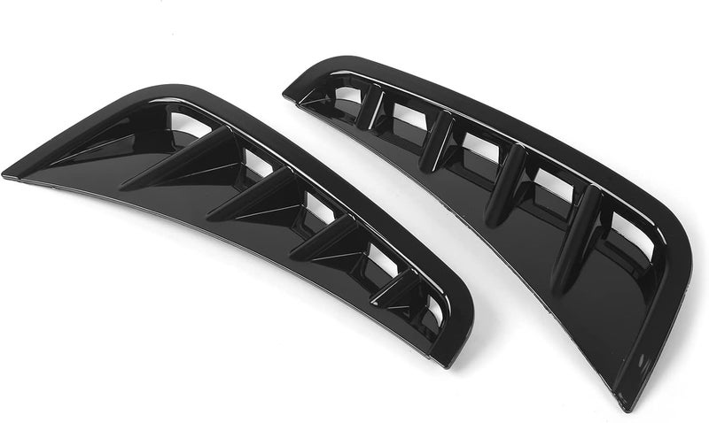 RiToEasysports Black Front Bumper Canard, ABS Material with Direct Paste Installation for Mercedes C Class W205 AMG Line 2019+ Enhances Aerodynamics and Style - Image 3