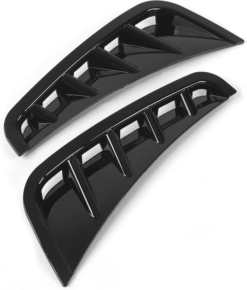 RiToEasysports Black Front Bumper Canard, ABS Material with Direct Paste Installation for Mercedes C Class W205 AMG Line 2019+ Enhances Aerodynamics and Style - Image 1