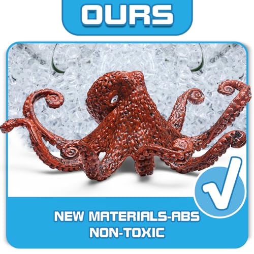 KarberDark 12 Pack Ocean Animal Toys with Educational Booklet for Kids, Realistic Soft Plastic Creatures Model Figures for Toddler Boys Girls, Under the Sea Party Favor, Birthday Gifts Water Table Toy - Image 3
