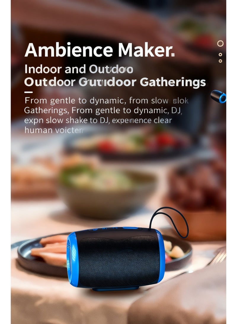 Wireless Bluetooth 5.3 Speaker TSN-1, 2000mAh, 10 Day Standby, Powerful 52mm Driver, Compact Design - Image 4