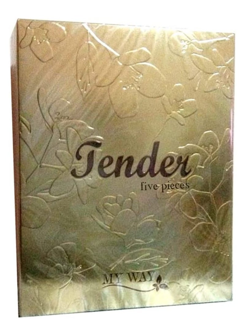Tender set My Way It includes Perfume , spray, 700 ml shower, deodorant cream and hair perfumed spray