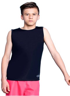 COEGA SUNWEAR Boys Rashguard Sleeveless Uk 10 - Black 