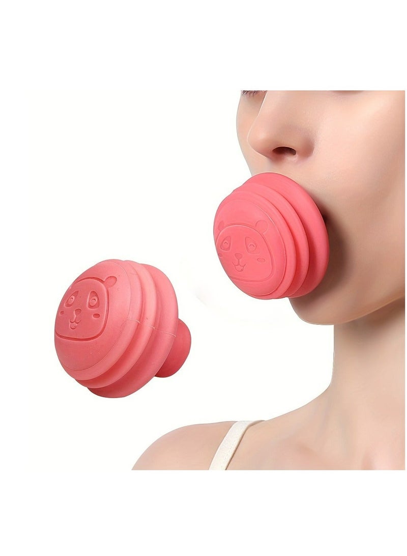 إسكدنيا 1-Pack Jaw Face Neck Toning Exerciser For Women, Face Lift Skin Firming V Shape Double Chin Exerciser Instrument - Image 1