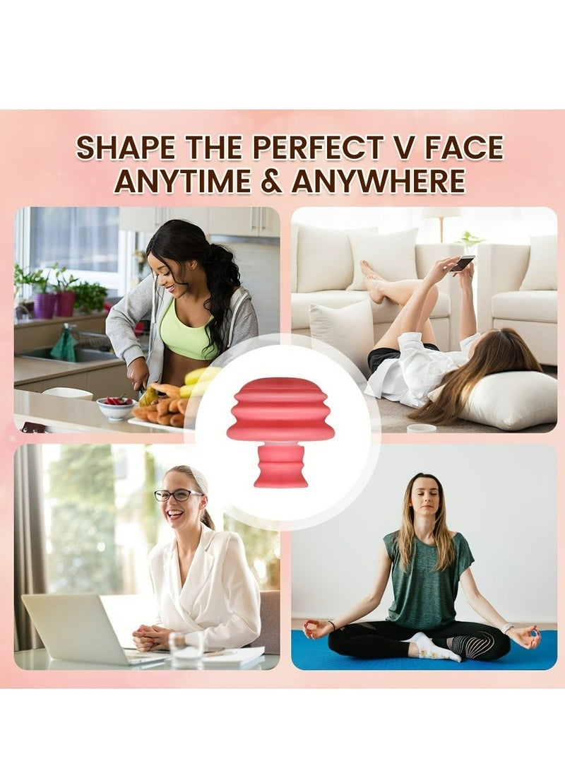 إسكدنيا 1-Pack Jaw Face Neck Toning Exerciser For Women, Face Lift Skin Firming V Shape Double Chin Exerciser Instrument - Image 5