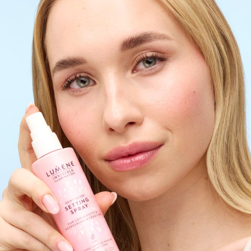 Lumene Invisible Illumination Dewy Glow Setting Spray - Facial Spray for All Skin Types - Makeup Primer & Dewy Setting Spray - Refreshing Face Mist (3.4 fl oz) - Image 5