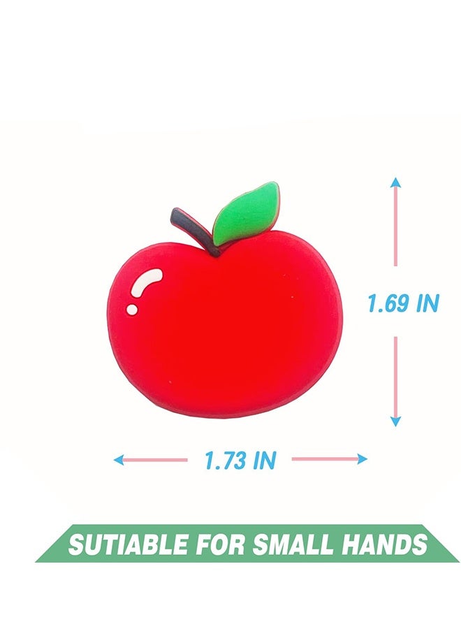 واي جيه طقم 10 مغناطيسات ثلاجة، مغناطيسات سبورة بيضاء على شكل فواكه كرتونية، إكسسوارات تزيين المنزل والمطبخ ونشاطات للأطفال - Image 3