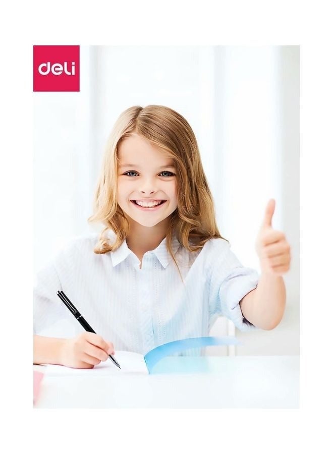 Deli Metal Pen Student Office Business Writing Pen Pose Writing Pen Smooth and Not Easy to Break Ink Special Fine Pen  - Image 3