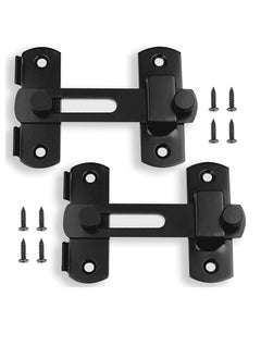 Y&D Heavy Duty Stainless Steel Flip Door Sliding Latch, Pack of 2  - Image 1
