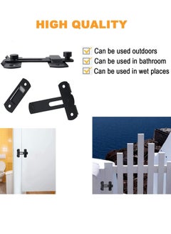 Y&D Heavy Duty Stainless Steel Flip Door Sliding Latch, Pack of 2  - Image 5