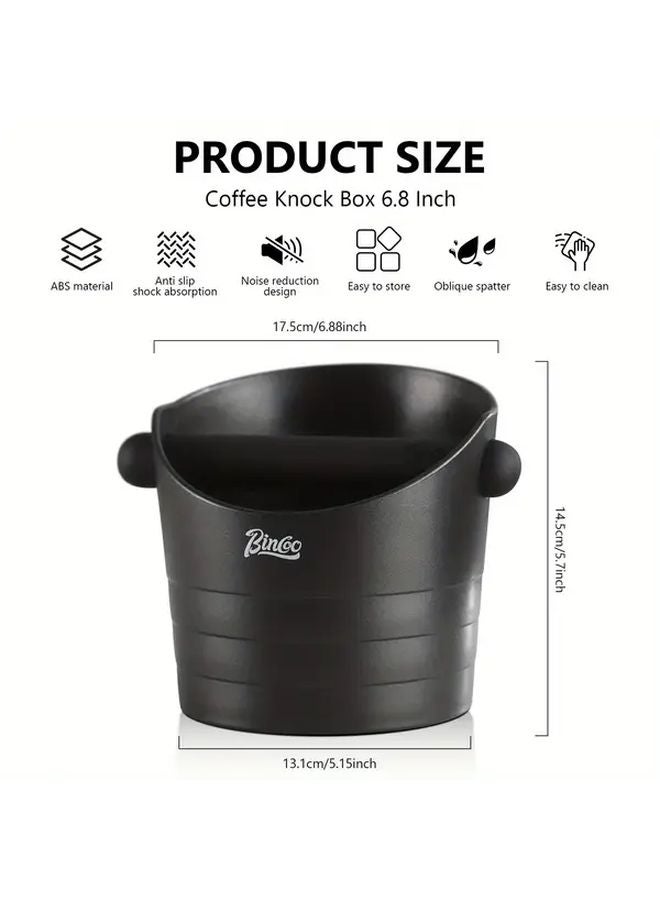 White Espresso Knock Box Set With 2PCS 1 2L Slag Bucket And Towel ABS Durable - Image 3