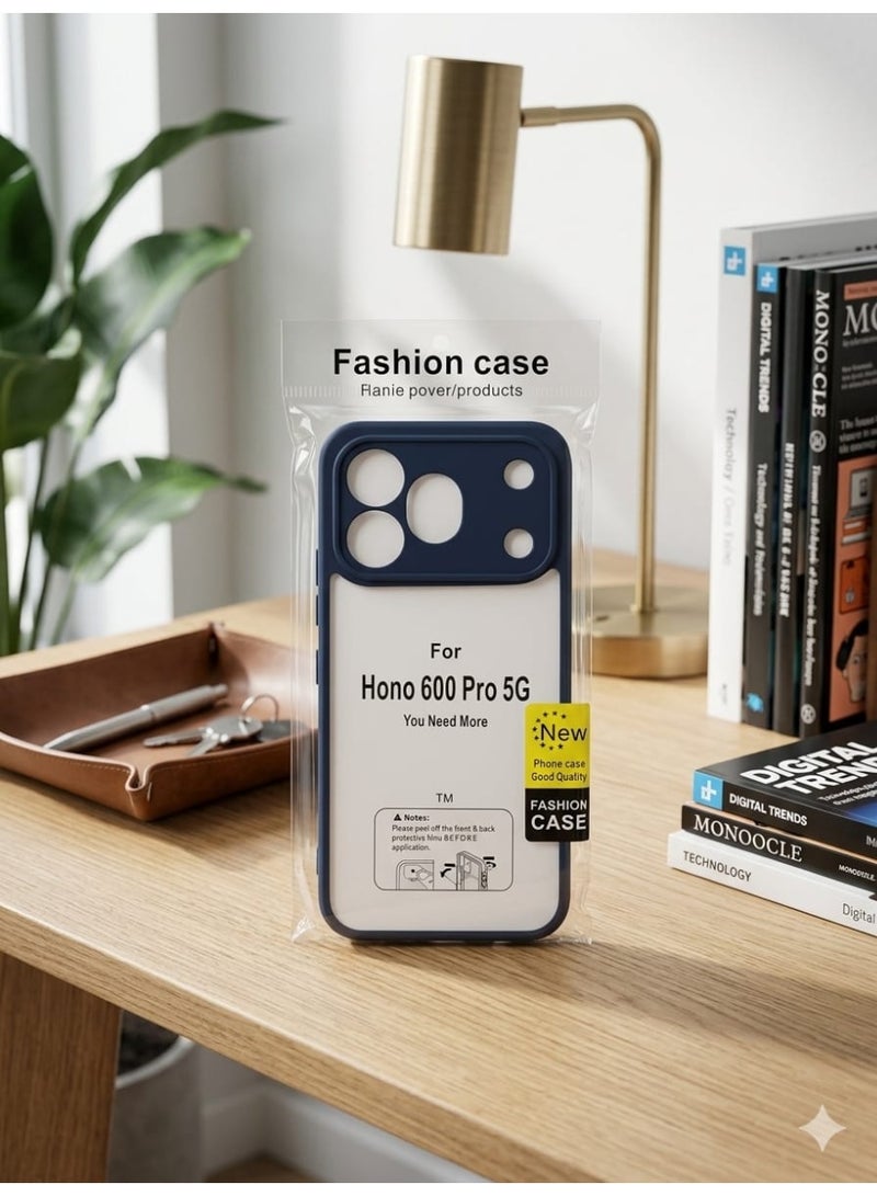 Honor 600 Pro 5G Protective Back Case - Silicone Case Cover for Honor 600 Pro, Camera and Drop Protection Thin Protective Back Cover Case for Honor 600 Pro  - Clear/Blue
