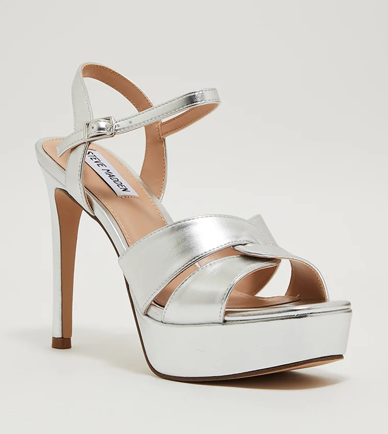 Steve madden lavisher silver multi women's sandals