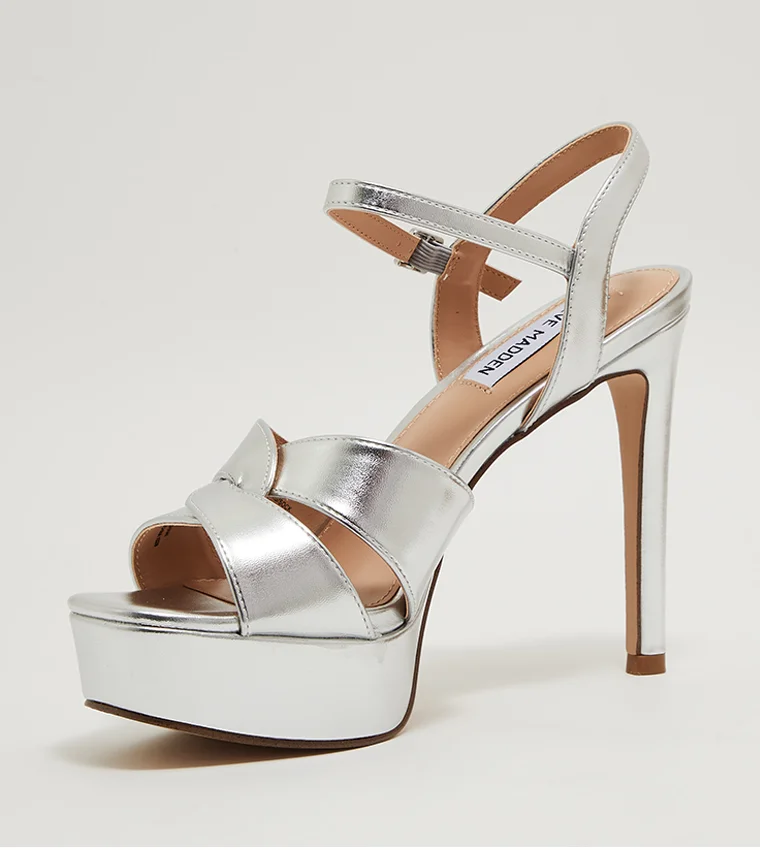 STEVE MADDEN  Steve madden lavisher silver multi women's sandals for Women | Best Price UAE