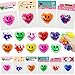 Cherislpy 24 Pack Valentines Day Gifts Cards with Heart Stress Balls Squishy Squeeze Toys Great for Valentines Party Favors Valentines Day Gifts - Image 2