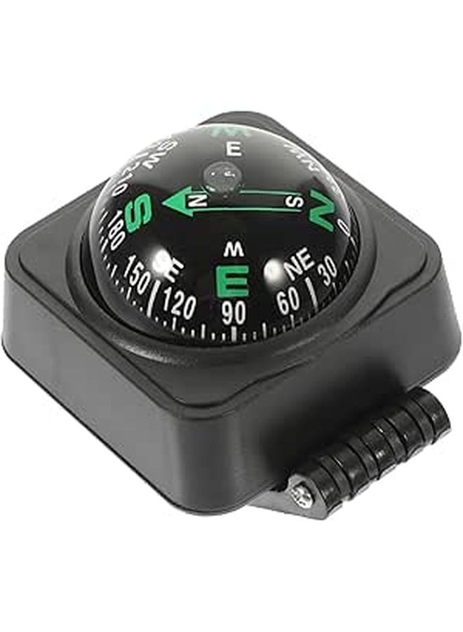 Car Compass Ball For Dashboard With Adjustable Direction Automotive Navigation Ornament For Outdoor Driving Vehicle Dash Mount Accessory Suitable For SUV Truck Rv - Image 1