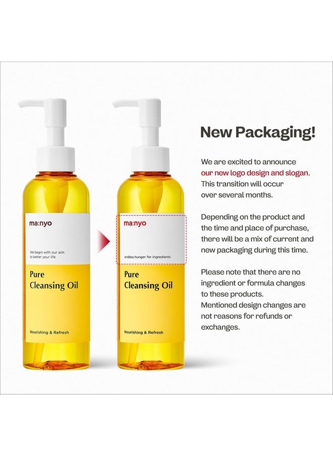 MA:NYO - Pure Cleansing Oil Korean Facial Cleanser Blackhead Melting Daily Makeup Removal With Argan Oil For Women Korean Skin Care 6.7 Fl Oz *(2 Pack) - Image 1