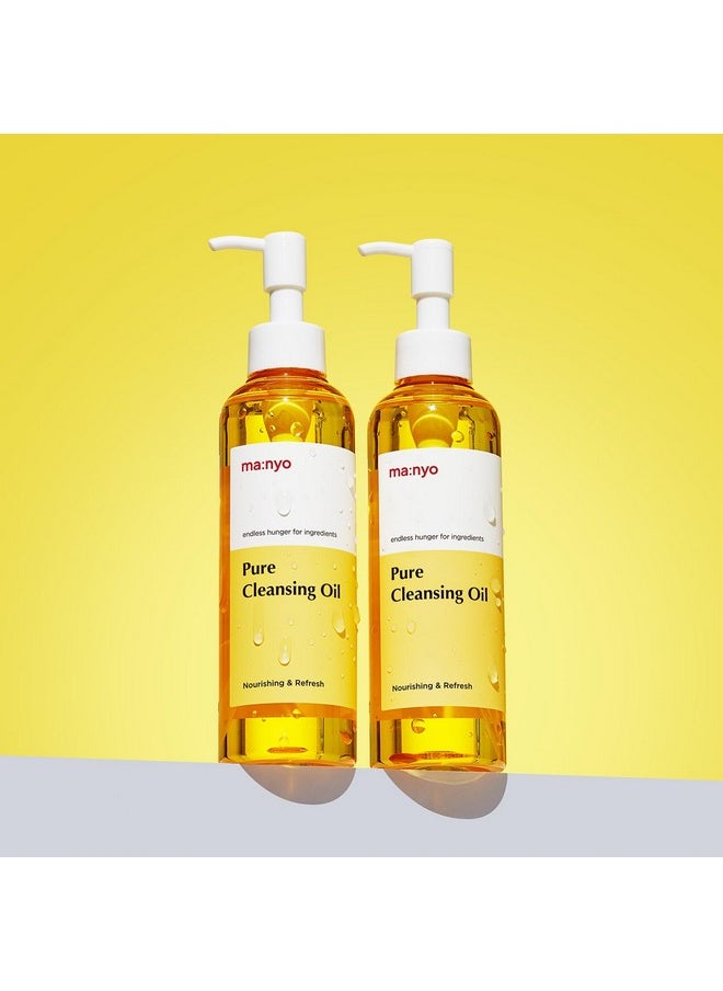 MA:NYO - Pure Cleansing Oil Korean Facial Cleanser Blackhead Melting Daily Makeup Removal With Argan Oil For Women Korean Skin Care 6.7 Fl Oz *(2 Pack) - Image 1