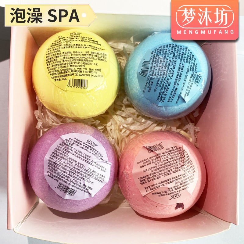 Dried Flower Bath Salt Ball Explosion Salt Bubble Bath Ball Essential Oil Bath Foot Ball Bubble Bomb - Image 5