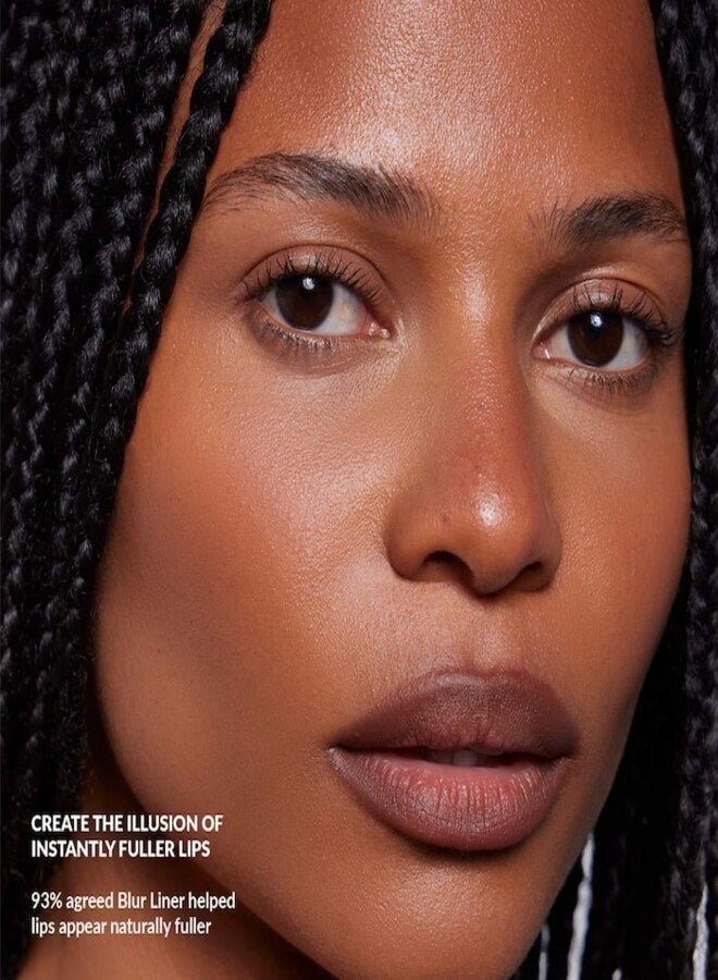 REFY Lip Blur Lip Liner Umber - Medium Brown, Creamy Blendable Formula, Soft-Focus Blurred Finish, Long-Wearing Lip Definition, 0.029 oz / 0.85 g - Image 4