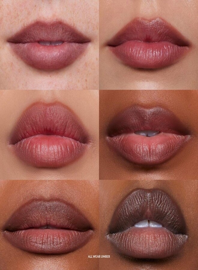 REFY Lip Blur Lip Liner Umber - Medium Brown, Creamy Blendable Formula, Soft-Focus Blurred Finish, Long-Wearing Lip Definition, 0.029 oz / 0.85 g - Image 5