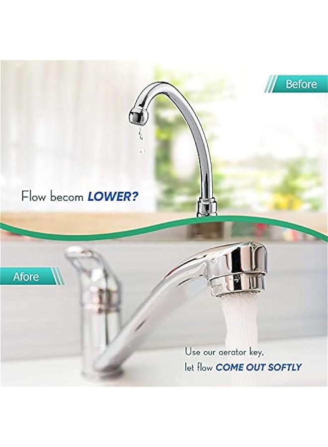 MOXO Universal Faucet Aerator Key Removal Tool with 5 Sizes for Cache Aerators and Filter Screens  Blue - Image 5