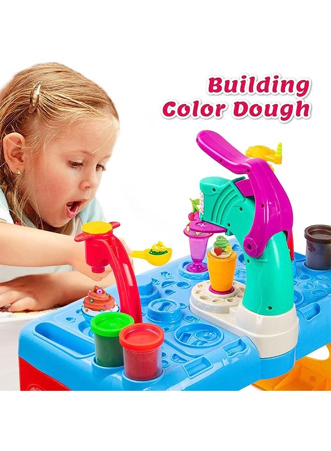 Color Dough Sets for Kids, Color Dough Dessert Table Toys, With Storage and Dough Tool Molds Kit, Non-toxic and Durable Play Dough Toys, For Toddlers Boys Girls Aged 2-4 - Image 4