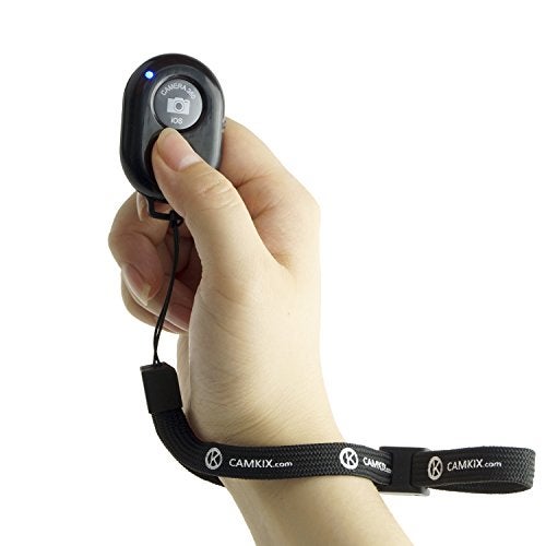 CamKix Wireless Bluetooth Camera Shutter Remote Control Clicker for Smartphones - Create Amazing Photos and Selfies - Compatible with All iOS and Android Devices with Bluetooth/Including Wrist Strap - Image 2