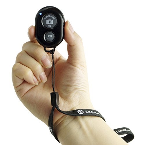 CamKix Wireless Bluetooth Camera Shutter Remote Control Clicker for Smartphones - Create Amazing Photos and Selfies - Compatible with All iOS and Android Devices with Bluetooth/Including Wrist Strap - Image 4