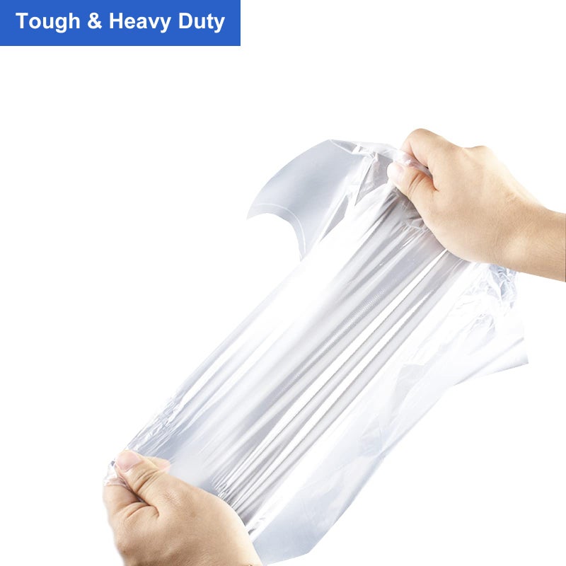 LabelMore LabelMore 14'' x 20'' Plastic Produce Bags on a Roll  Clear  Food Storage Bags for Bread  Vegetable  Fruits and Meat  350 Bags/Roll  1 Roll  - Image 3