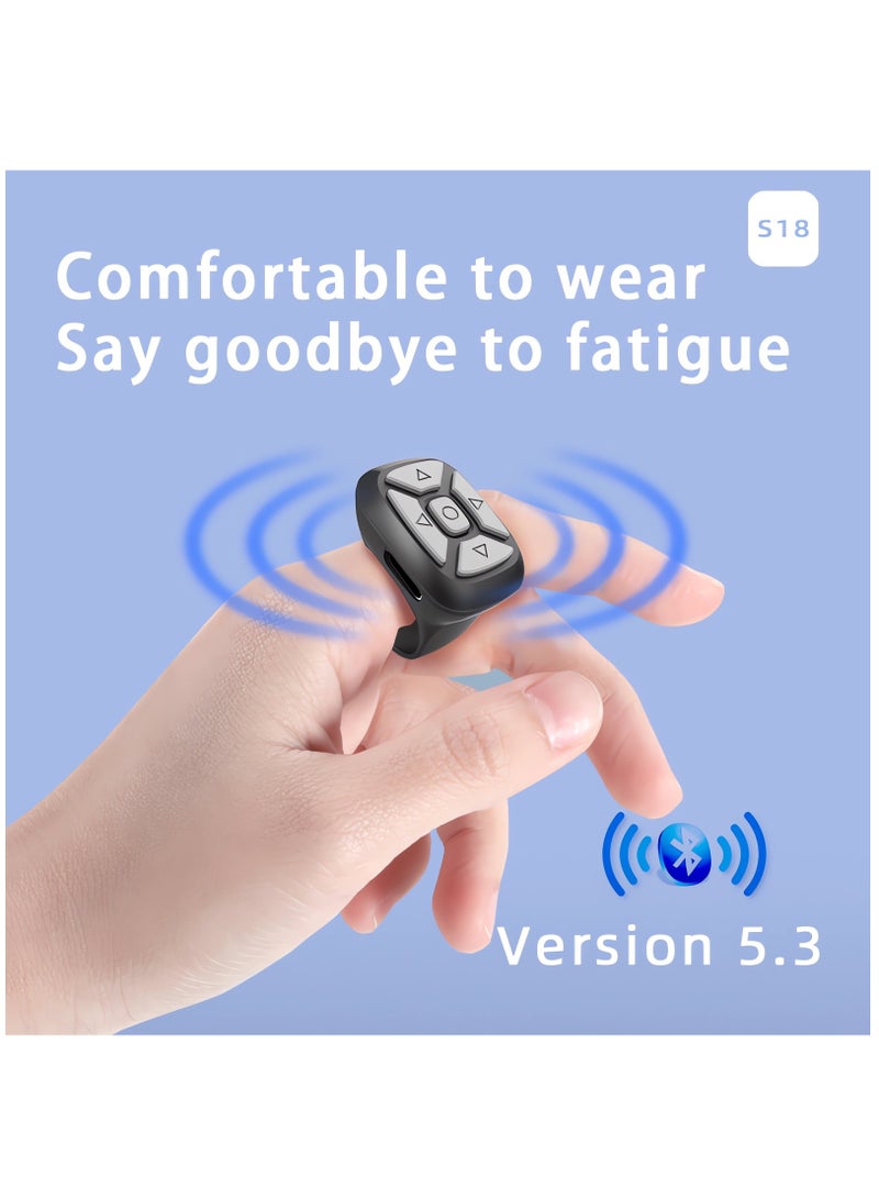 KASTWAVE TIK TOK Mobile Phone Remote Control Bluetooth Page Turner for OS 15.0 Android 8.0 or Above for iPhone/iPad/HarmonyOS - Image 4