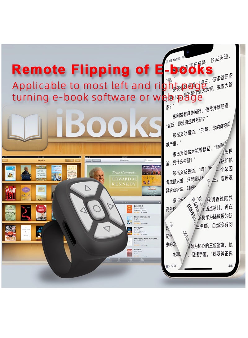 KASTWAVE TIK TOK Mobile Phone Remote Control Bluetooth Page Turner for OS 15.0 Android 8.0 or Above for iPhone/iPad/HarmonyOS - Image 5