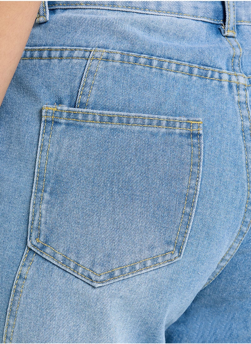 Ginger High Waisted Jeans With Wide Leg  - Image 5