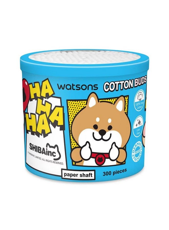 Watsons Watsons Paper Shaft Cotton Buds, 300 Pieces, 76mm Length, White (Shibainc Comics) - Image 3