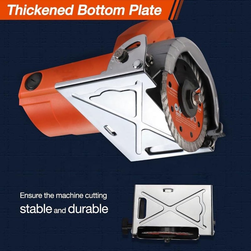 MLD آلة قطع البلاط القابلة للتعديل بارتفاع 5 بوصات 1200 واط لقطع الرخام - Image 4