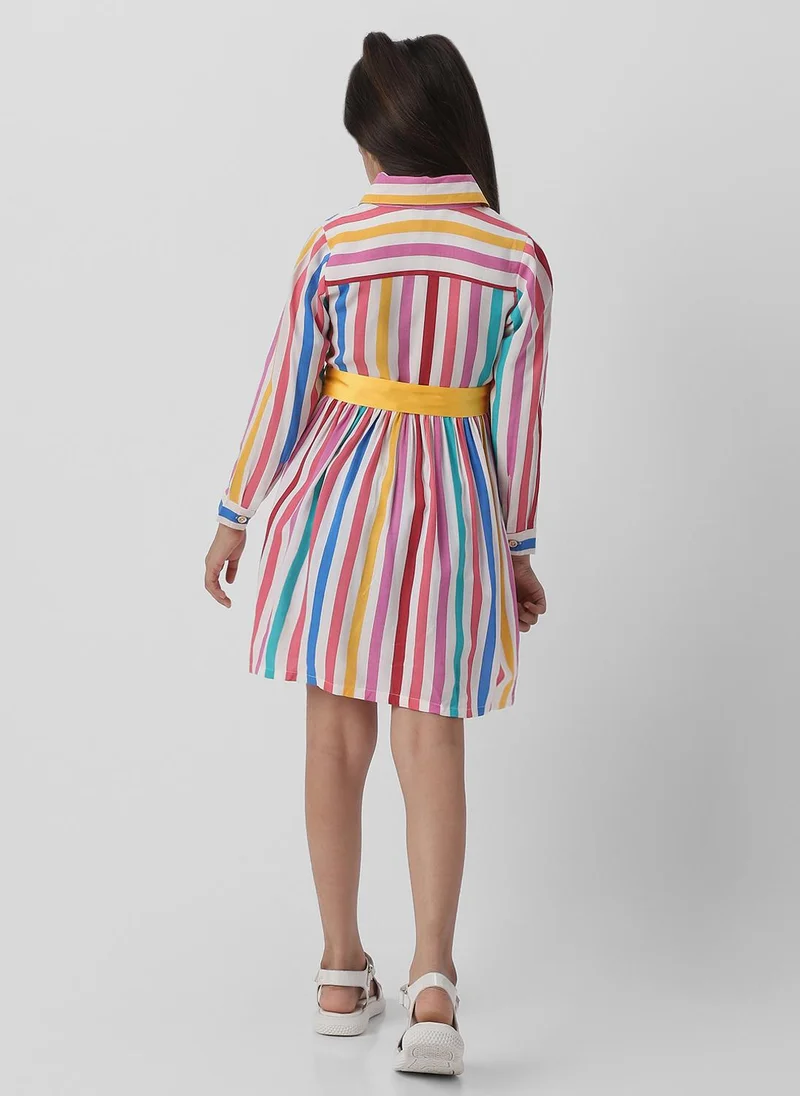 نوتيناتي Striped Shirtwaist Dress