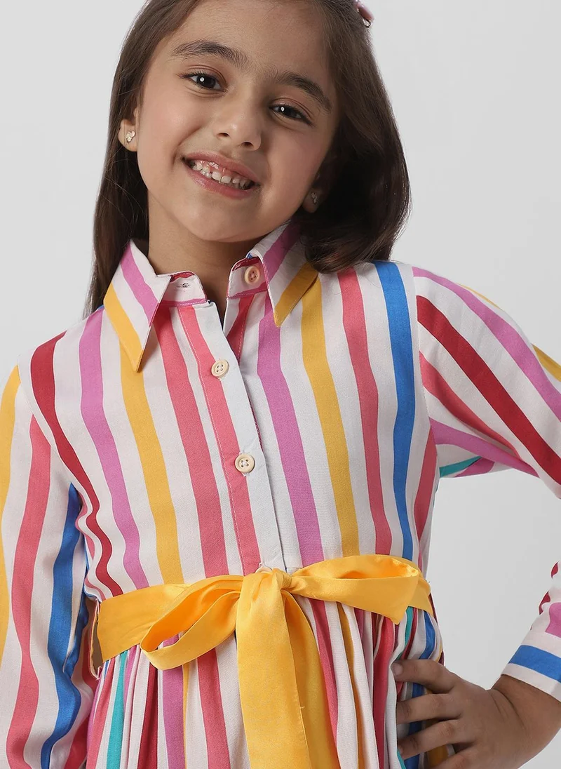 نوتيناتي Striped Shirtwaist Dress