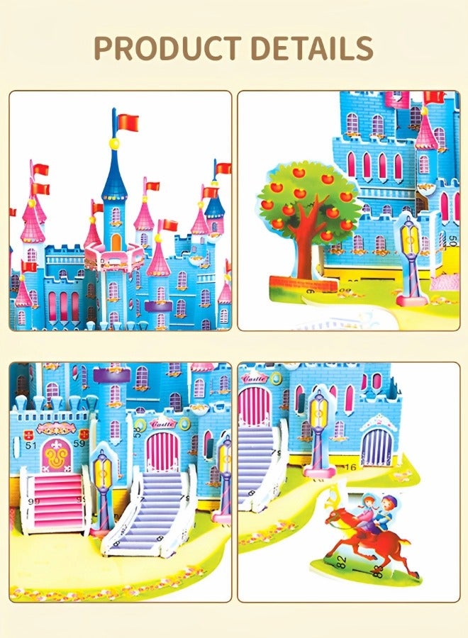 GROIC 3 Pieces 3D Puzzle Paper Toys Building Puzzle Jigsaw Puzzle Paper Model Kit Puzzle DIY Arts Puzzle Creative DIY Gift for Kids, Educational Toys - Image 3