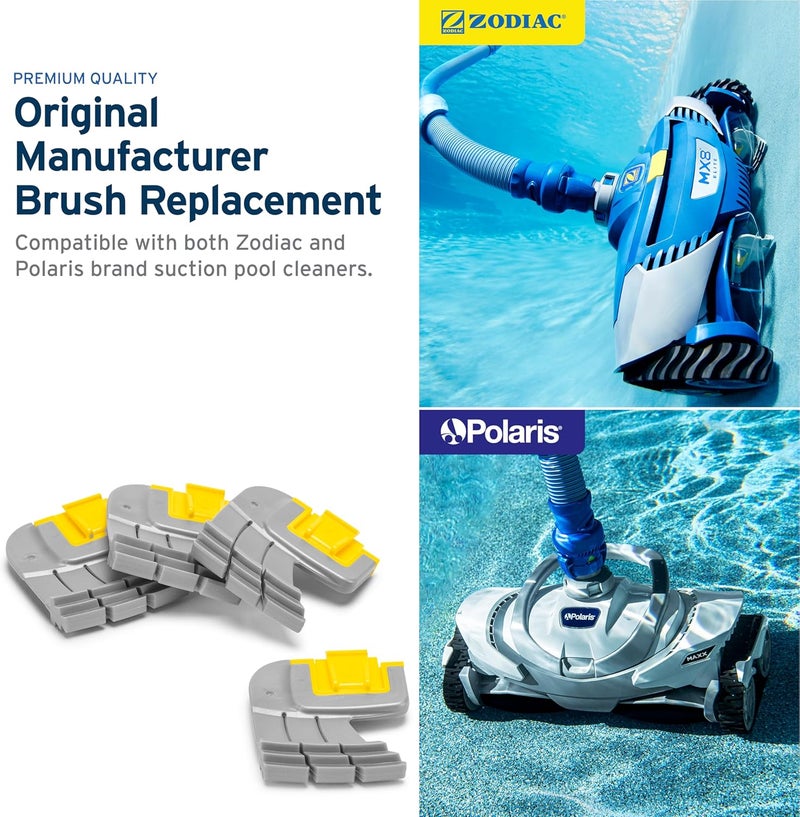 Zodiac Genuine Parts Cyclonic Srubbing Brushes R0714400, 4-Pack, Replace Dirty or Worn Brushes for MX6, MX6 Elite, MX8, and MX8 Elite, Also Polaris MAXX, Atlas, and Atlas XT - Image 3