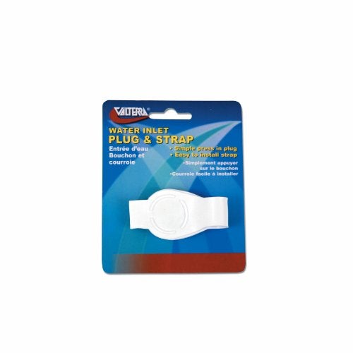 Valterra A0170SVP 3/4" Water Inlet Plug with Strap - White (Carded) - Image 2